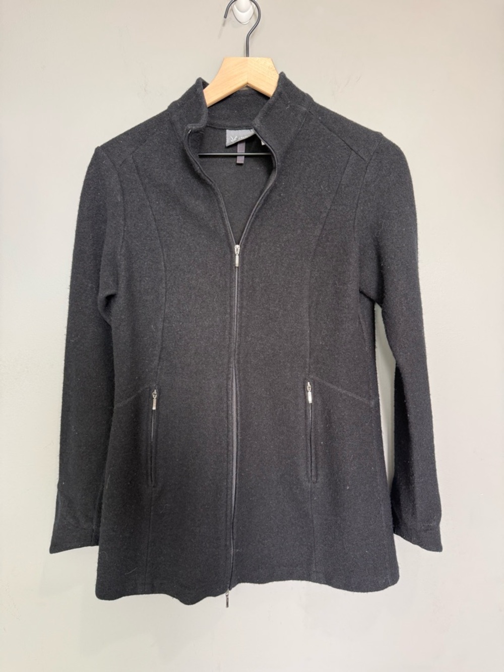 Ibex merino wool blend zip up jacket size M